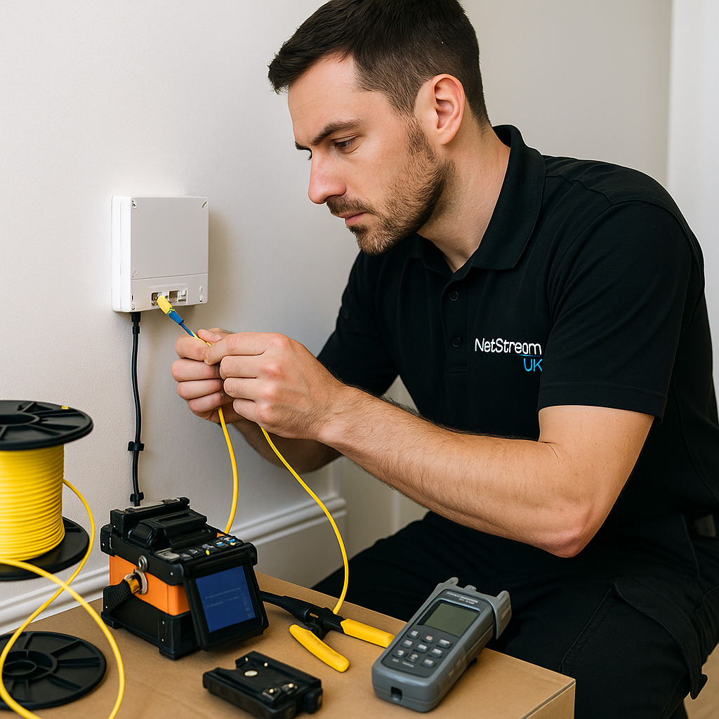 SkyNET GR fibre installation